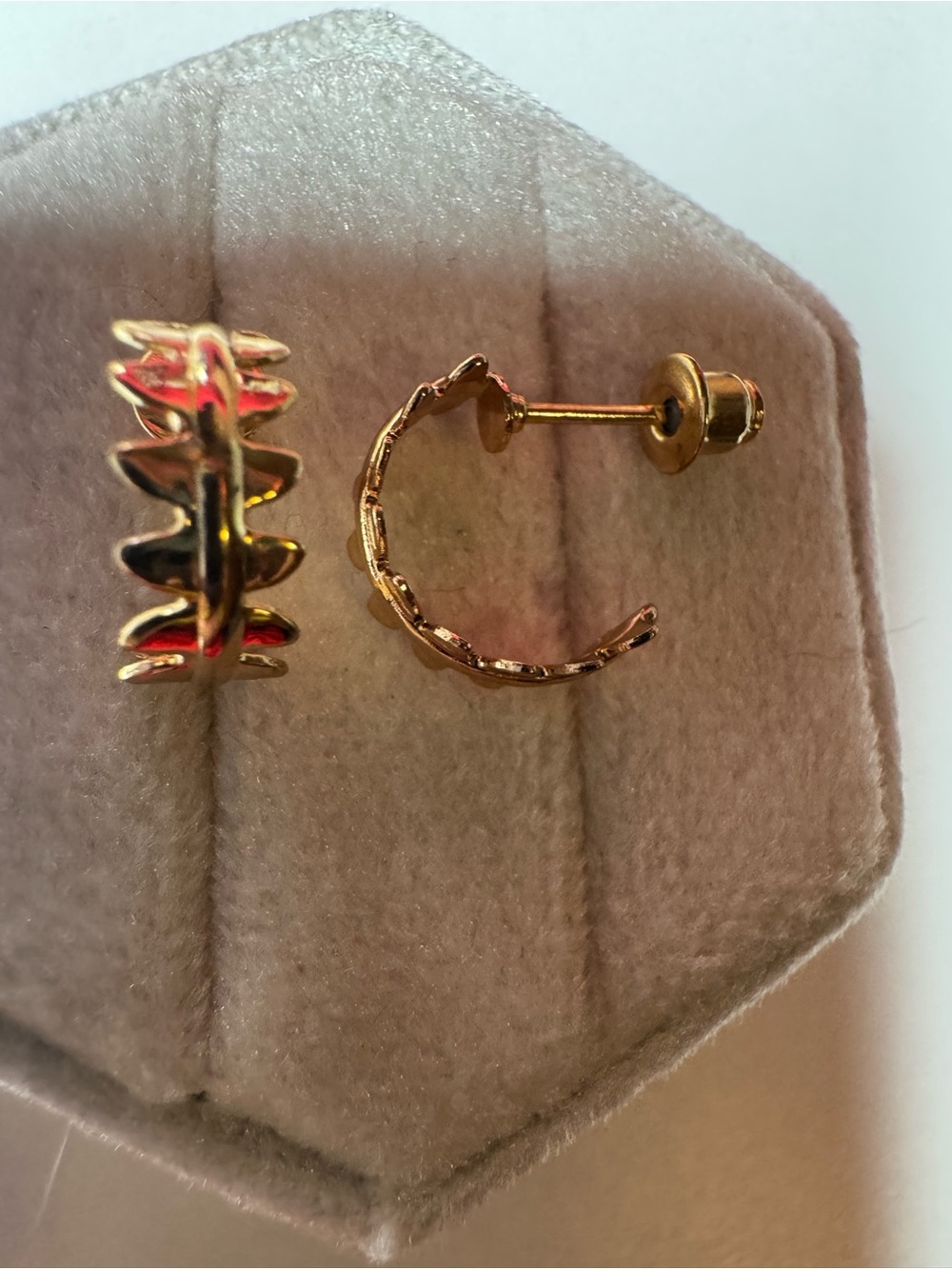 Gold Plated Hoop Earrings Classic Elegant Gold Tone Round Earrings